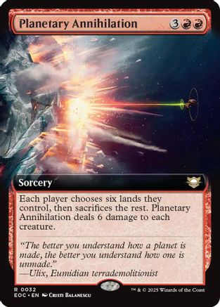 Image of Planetary Annihilation (Extended Art) [Edge of Eternities Commander]