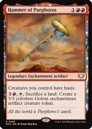 Image of Hammer of Purphoros [Edge of Eternities Commander]