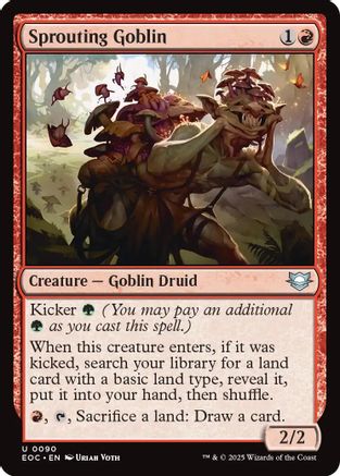 Image of Sprouting Goblin [Edge of Eternities Commander]