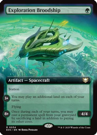 Image of Exploration Broodship (Extended Art) [Edge of Eternities Commander]