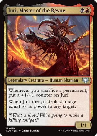 Image of Juri, Master of the Revue [Edge of Eternities Commander]