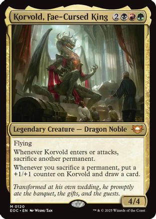 Image of Korvold, Fae-Cursed King [Edge of Eternities Commander]