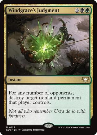 Image of Windgrace's Judgment [Edge of Eternities Commander]