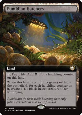 Image of Eumidian Hatchery (Extended Art) [Edge of Eternities Commander]