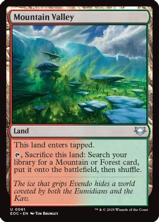 Image of Mountain Valley [Edge of Eternities Commander]