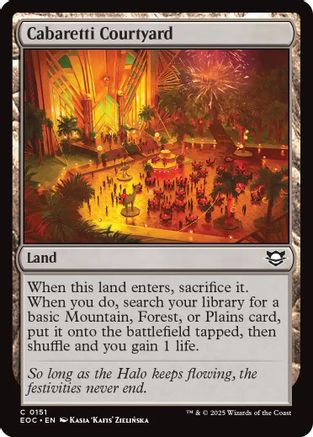 Image of Cabaretti Courtyard [Edge of Eternities Commander]