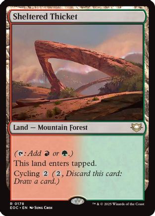 Image of Sheltered Thicket [Edge of Eternities Commander]