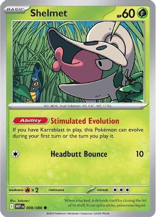 Image of Shelmet (008/086) [Scarlet & Violet: White Flare]