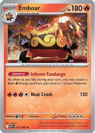 Image of Emboar (013/086) [Scarlet & Violet: White Flare]