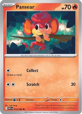 Image of Pansear (014/086) [Scarlet & Violet: White Flare]