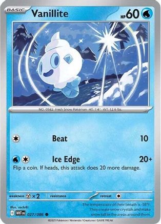 Image of Vanillite (027/086) [Scarlet & Violet: White Flare]