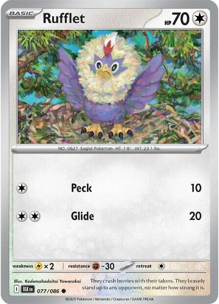 Image of Rufflet (077/086) [Scarlet & Violet: Black Bolt]