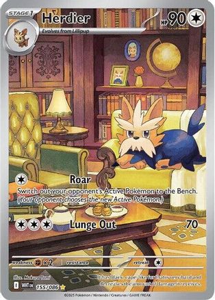 Image of Herdier (155/086) [Scarlet & Violet: White Flare]