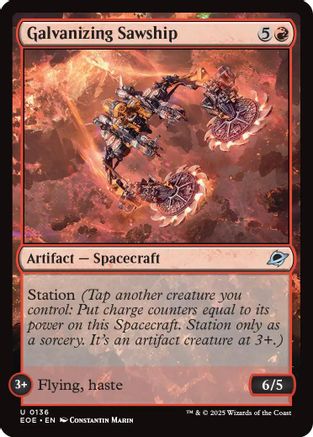 Image of Galvanizing Sawship [Edge of Eternities]