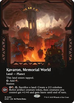 Image of Kavaron, Memorial world (Borderless) [Edge of Eternities]