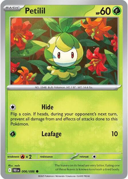 Image of Petilil (006/086) [Scarlet & Violet: Black Bolt]