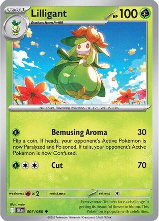 Image of Lilligant (007/086) [Scarlet & Violet: Black Bolt]