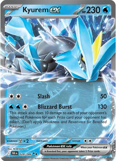 Image of Kyurem ex (028/086) [Scarlet & Violet: Black Bolt]