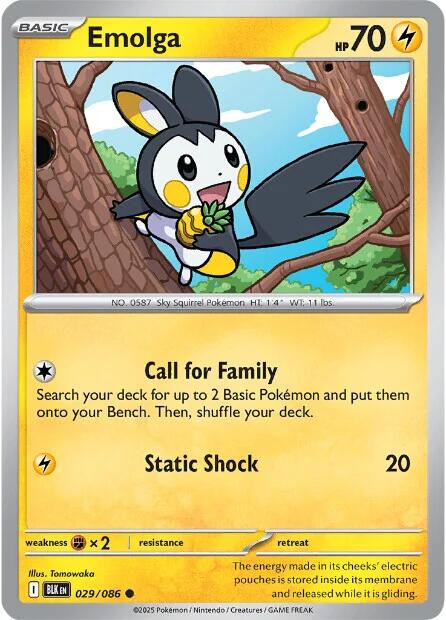 Image of Emolga (029/086) [Scarlet & Violet: Black Bolt]
