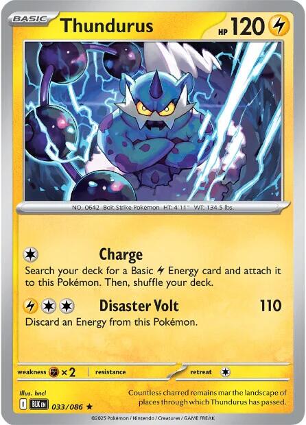 Image of Thundurus (033/086) [Scarlet & Violet: Black Bolt]