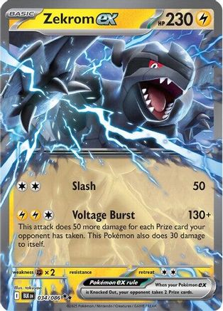 Image of Zekrom ex (034/086) [Scarlet & Violet: Black Bolt]