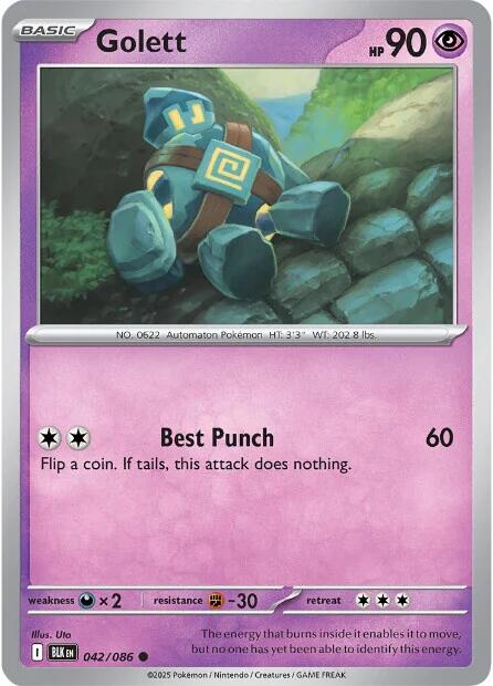 Image of Golett (042/086) [Scarlet & Violet: Black Bolt]