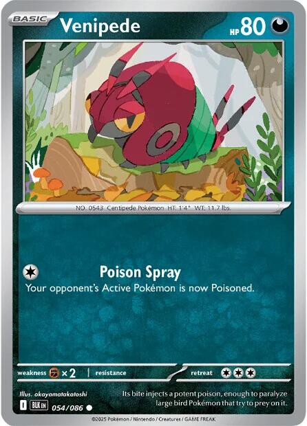 Image of Venipede (054/086) [Scarlet & Violet: Black Bolt]