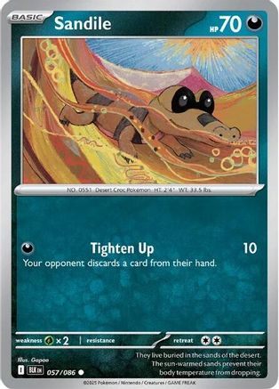 Image of Sandile (057/086) [Scarlet & Violet: Black Bolt]