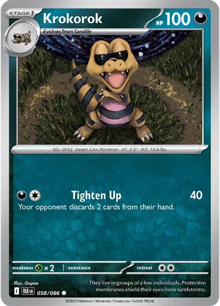 Image of Krokorok (058/086) [Scarlet & Violet: Black Bolt]