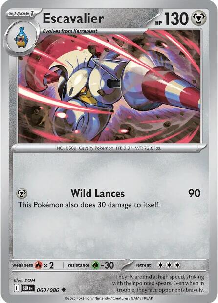 Image of Escavalier (060/086) [Scarlet & Violet: Black Bolt]