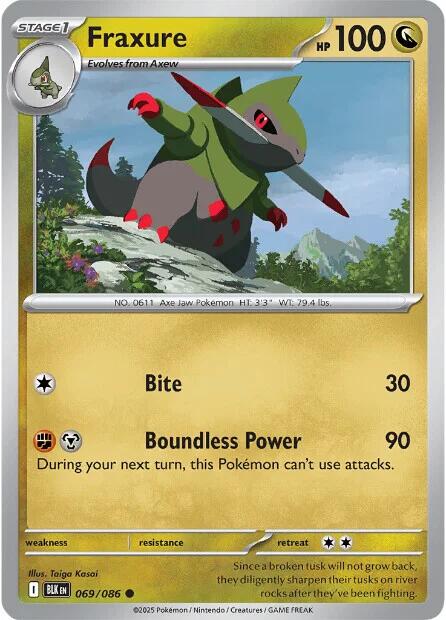 Image of Fraxure (069/086) [Scarlet & Violet: Black Bolt]