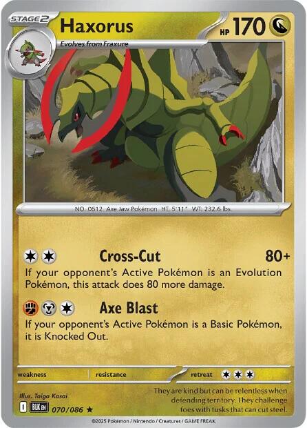 Image of Haxorus (070/086) [Scarlet & Violet: Black Bolt]