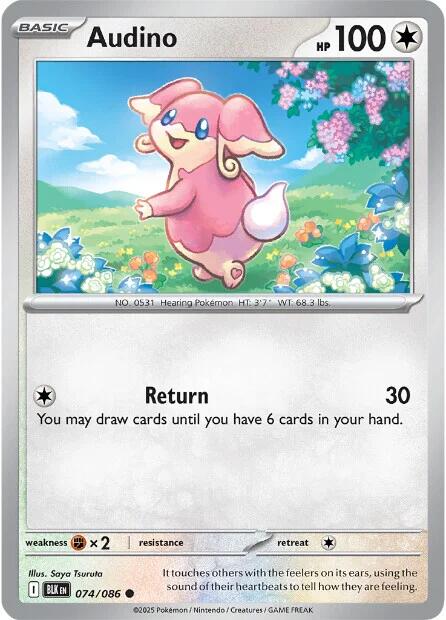 Image of Audino (074/086) [Scarlet & Violet: Black Bolt]
