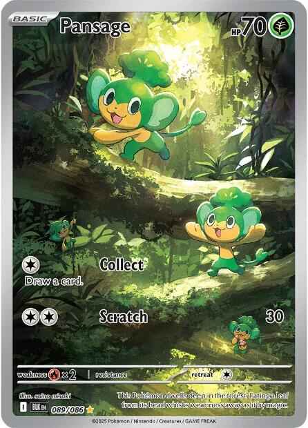 Image of Pansage (089/086) [Scarlet & Violet: Black Bolt]