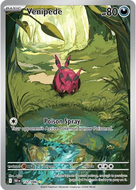 Image of Venipede (132/086) [Scarlet & Violet: Black Bolt]