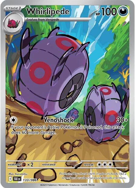 Image of Whirlipede (133/086) [Scarlet & Violet: Black Bolt]