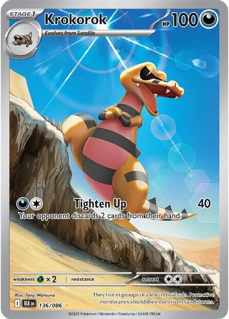 Image of Krokorok (136/086) [Scarlet & Violet: Black Bolt]