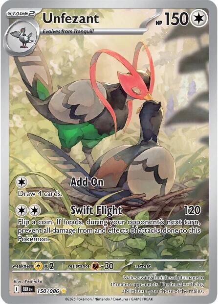 Image of Unfezant (150/086) [Scarlet & Violet: Black Bolt]