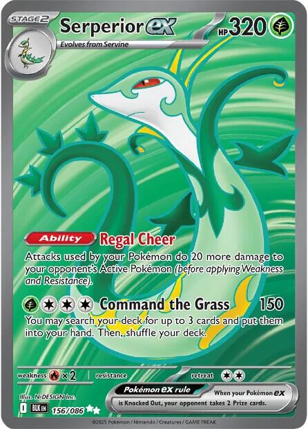 Image of Serperior ex (156/086) [Scarlet & Violet: Black Bolt]