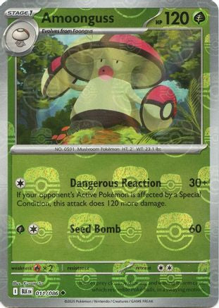 Image of Amoonguss (011/086) (Master Ball Pattern) [Scarlet & Violet: Black Bolt]