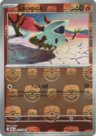 Image of Larvesta (015/086) (Master Ball Pattern) [Scarlet & Violet: Black Bolt]