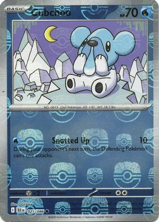 Image of Cubchoo (025/086) (Master Ball Pattern) [Scarlet & Violet: Black Bolt]