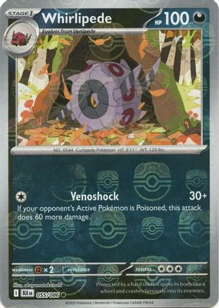 Image of Whirlipede (055/086) (Master Ball Pattern) [Scarlet & Violet: Black Bolt]