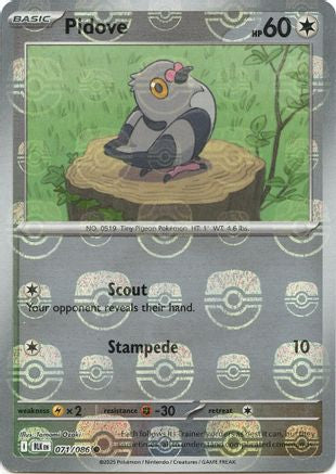 Image of Pidove (071/086) (Master Ball Pattern) [Scarlet & Violet: Black Bolt]