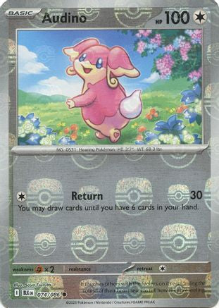 Image of Audino (074/086) (Master Ball Pattern) [Scarlet & Violet: Black Bolt]