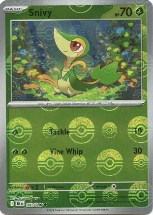 Image of Snivy (001/086) (Poke Ball Pattern) [Scarlet & Violet: Black Bolt]