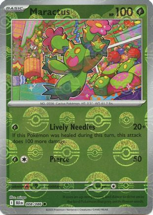 Image of Maractus (008/086) (Poke Ball Pattern) [Scarlet & Violet: Black Bolt]