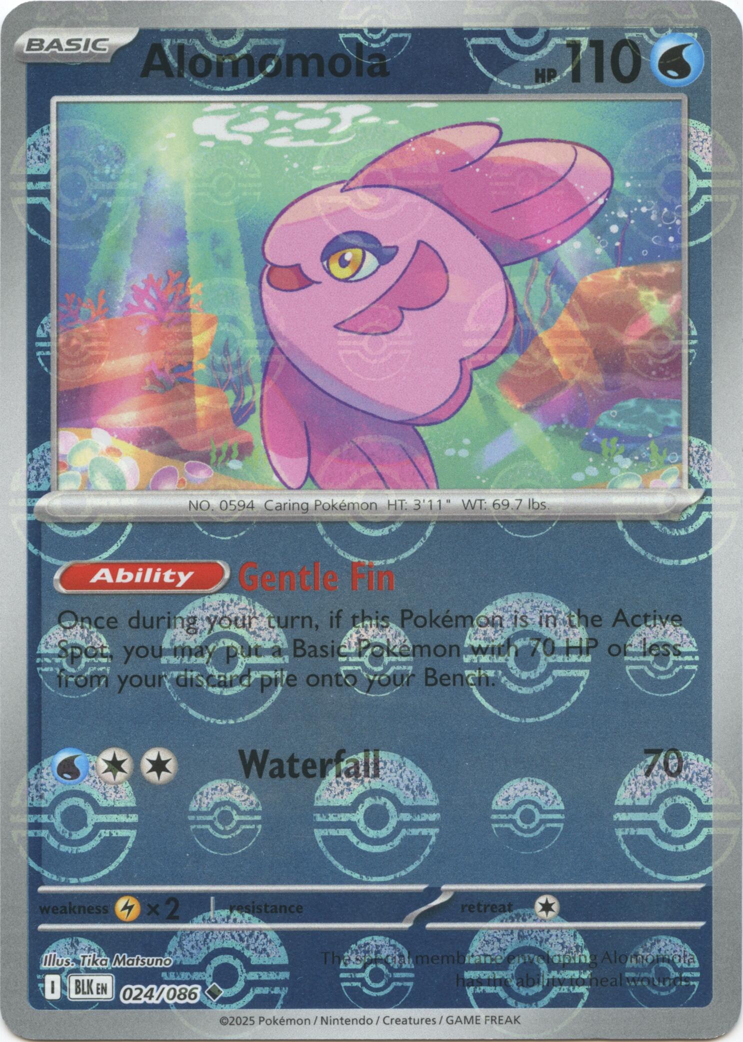 Image of Alomomola (024/086) (Poke Ball Pattern) [Scarlet & Violet: Black Bolt]