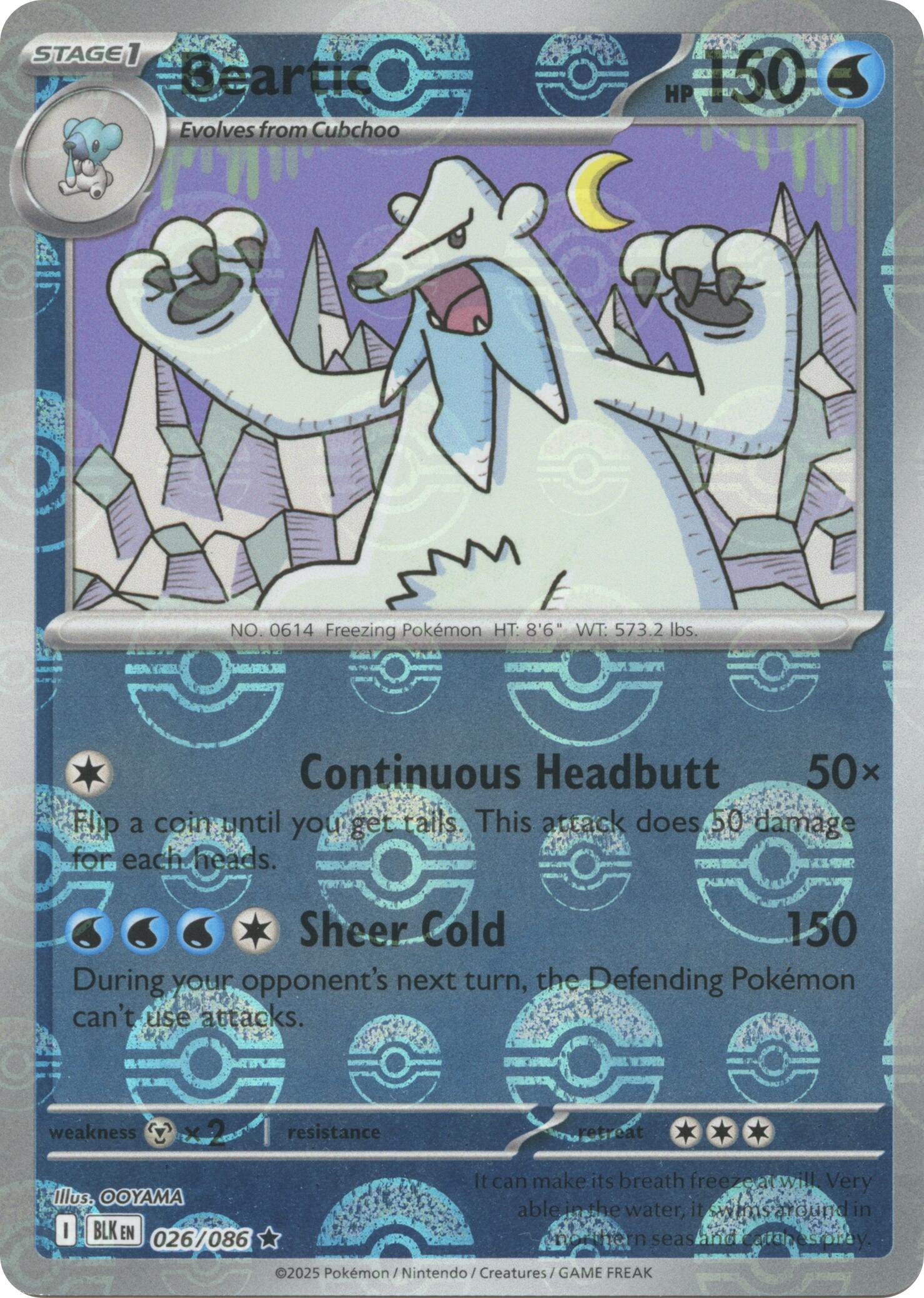 Image of Beartic (026/086) (Poke Ball Pattern) [Scarlet & Violet: Black Bolt]