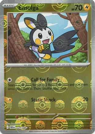 Image of Emolga (029/086) (Poke Ball Pattern) [Scarlet & Violet: Black Bolt]